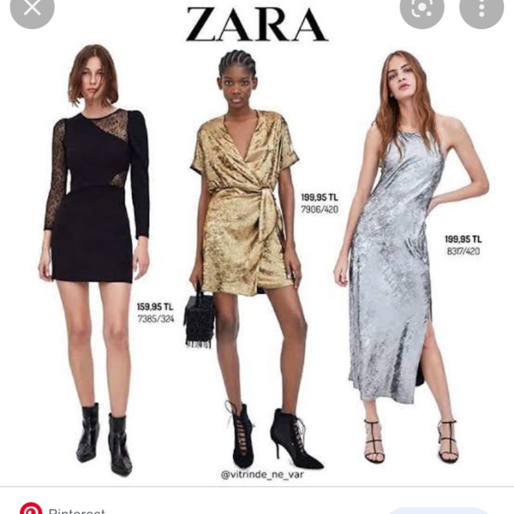 Silver Zara midi dress